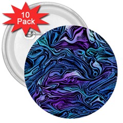 Illustration Abstract Waves Background Texture 3  Buttons (10 Pack)  by Wegoenart