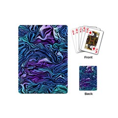 Illustration Abstract Waves Background Texture Playing Cards Single Design (mini)