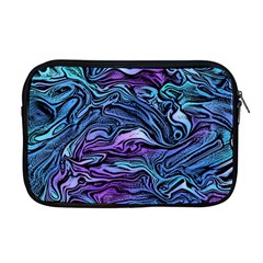 Illustration Abstract Waves Background Texture Apple Macbook Pro 17  Zipper Case by Wegoenart