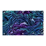 Illustration Abstract Waves Background Texture Banner and Sign 5  x 3  Front