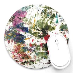 Art Creativity Painting Abstract Round Mousepads by Wegoenart