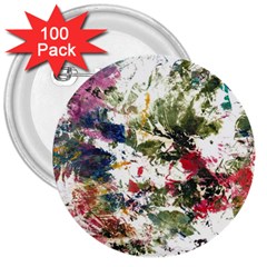 Art Creativity Painting Abstract 3  Buttons (100 Pack)  by Wegoenart