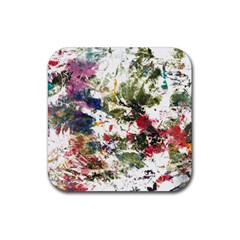 Art Creativity Painting Abstract Rubber Coaster (square) by Wegoenart