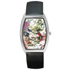 Art Creativity Painting Abstract Barrel Style Metal Watch by Wegoenart