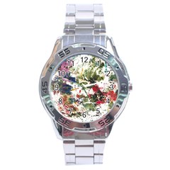 Art Creativity Painting Abstract Stainless Steel Analogue Watch by Wegoenart