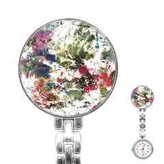 Art Creativity Painting Abstract Stainless Steel Nurses Watch by Wegoenart