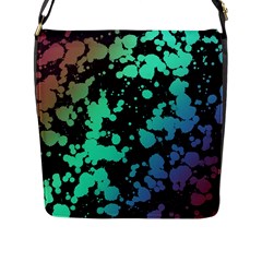 Illustrations Background Abstract Pattern Texture Flap Closure Messenger Bag (l) by Wegoenart