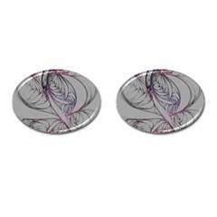 Art Illustration Abstract Background Watercolor Cufflinks (oval) by Wegoenart