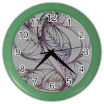 Art Illustration Abstract Background Watercolor Color Wall Clock Front