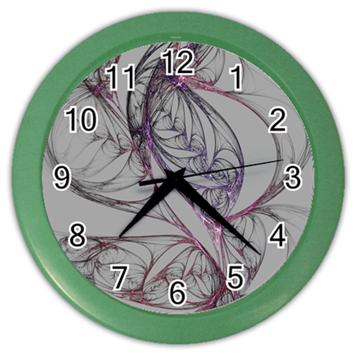 Art Illustration Abstract Background Watercolor Color Wall Clock