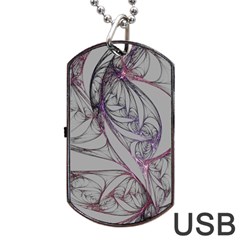 Art Illustration Abstract Background Watercolor Dog Tag Usb Flash (two Sides) by Wegoenart