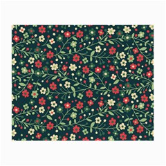 Flowering-branches-seamless-pattern Small Glasses Cloth by Zezheshop