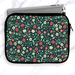 Flowering-branches-seamless-pattern Apple Ipad 2/3/4 Zipper Cases by Zezheshop