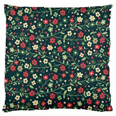 Flowering-branches-seamless-pattern Standard Flano Cushion Case (one Side) by Zezheshop