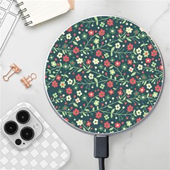 Flowering-branches-seamless-pattern Wireless Charger by Zezheshop