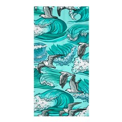 Sea Waves Seamless Pattern Shower Curtain 36  X 72  (stall) 