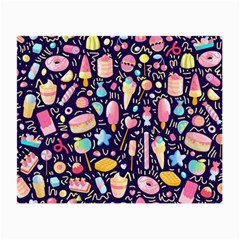 Cute-seamless-pattern-with-colorful-sweets-cakes-lollipops Small Glasses Cloth by Wegoenart