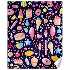 Cute-seamless-pattern-with-colorful-sweets-cakes-lollipops Canvas 16  X 20  by Wegoenart