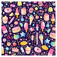 Cute-seamless-pattern-with-colorful-sweets-cakes-lollipops Lightweight Scarf  by Wegoenart