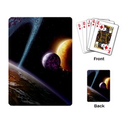 Planets In Space Playing Cards Single Design (rectangle)