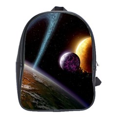 Planets In Space School Bag (large) by Sapixe