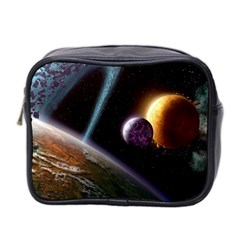 Planets In Space Mini Toiletries Bag (two Sides) by Sapixe