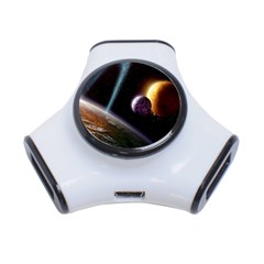 Planets In Space 3-port Usb Hub by Sapixe