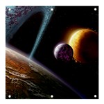 Planets In Space Banner and Sign 4  x 4  Front