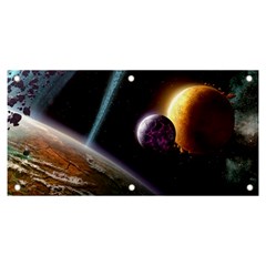 Planets In Space Banner And Sign 6  X 3 