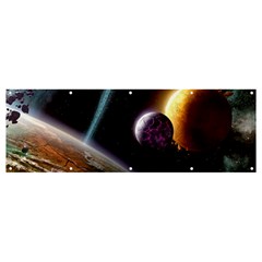 Planets In Space Banner And Sign 12  X 4 