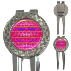 Pink Mirrors 3-in-1 Golf Divots by Thespacecampers