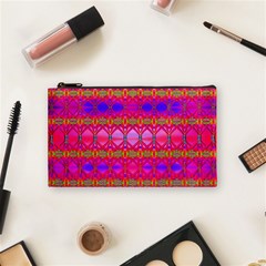 Pink Mirrors Cosmetic Bag (small) by Thespacecampers