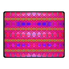 Pink Mirrors Double Sided Fleece Blanket (small)  by Thespacecampers