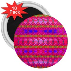 Pink Mirrors 3  Magnets (10 Pack)  by Thespacecampers