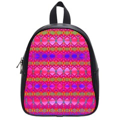 Pink Mirrors School Bag (small) by Thespacecampers