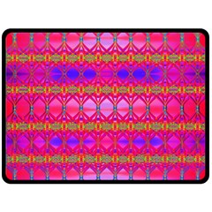 Pink Mirrors Fleece Blanket (large)  by Thespacecampers