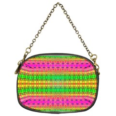 Peace And Love Chain Purse (one Side) by Thespacecampers