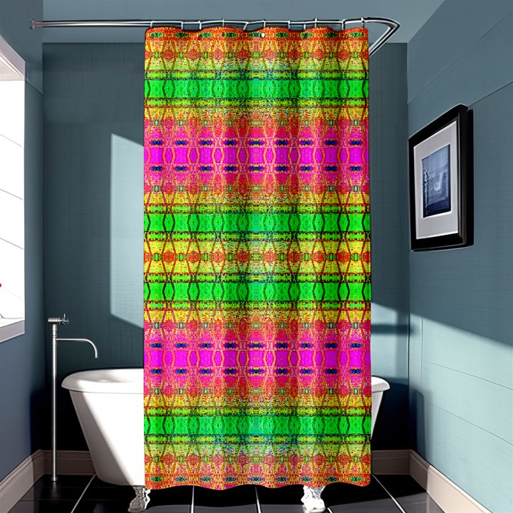 Peace And Love Shower Curtain 36  x 72  (Stall) 