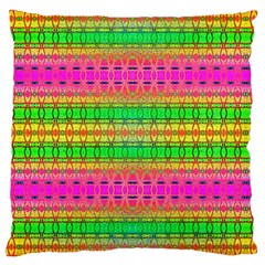 Peace And Love Large Cushion Case (two Sides) by Thespacecampers