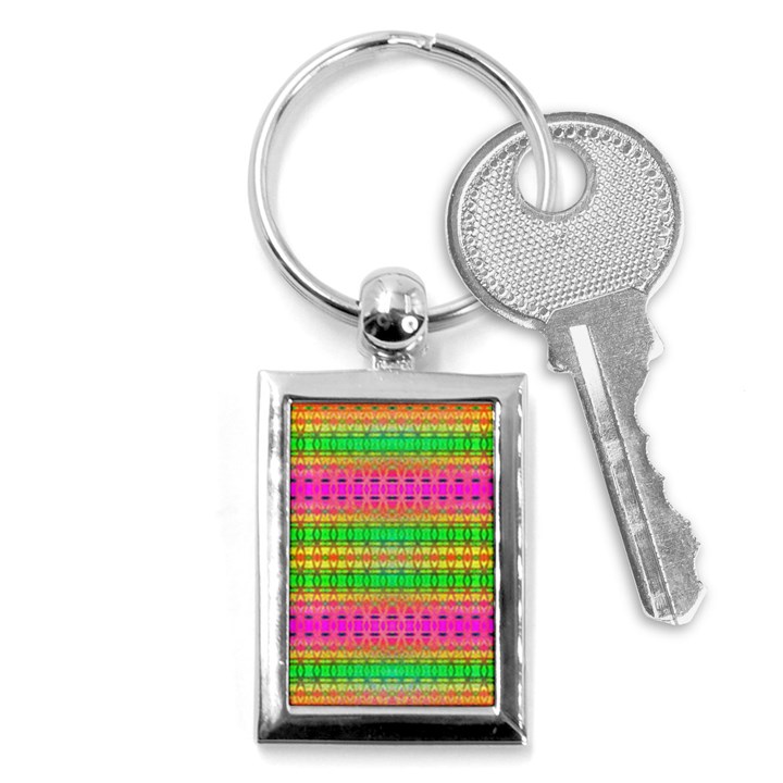 Peace And Love Key Chain (Rectangle)