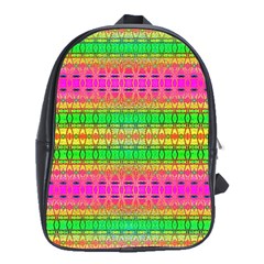 Peace And Love School Bag (xl) by Thespacecampers