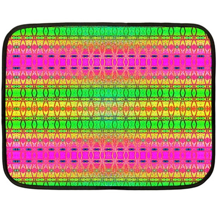 Peace And Love Double Sided Fleece Blanket (Mini) 