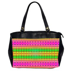 Peace And Love Oversize Office Handbag (2 Sides) by Thespacecampers