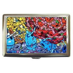 Graffiti-wall-mural-painting-arts Cigarette Money Case by Simbadda