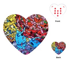 Graffiti-wall-mural-painting-arts Playing Cards Single Design (heart)