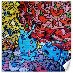 Graffiti-wall-mural-painting-arts Canvas 12  X 12  by Simbadda