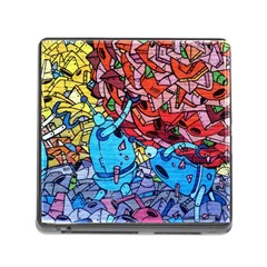 Graffiti-wall-mural-painting-arts Memory Card Reader (square 5 Slot) by Simbadda