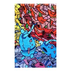 Graffiti-wall-mural-painting-arts Shower Curtain 48  X 72  (small)  by Simbadda