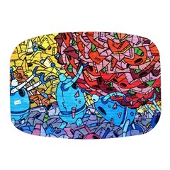 Graffiti-wall-mural-painting-arts Mini Square Pill Box by Simbadda