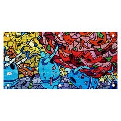 Graffiti-wall-mural-painting-arts Banner And Sign 6  X 3 